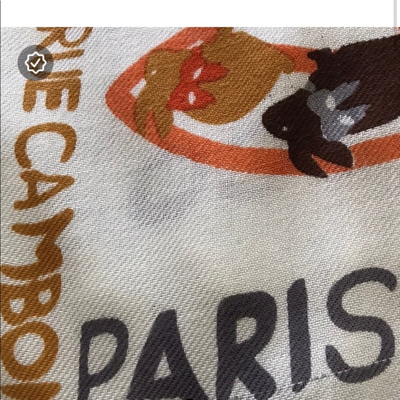 Iconic monogram scarf with coco CC Chanel logo. It measures 68”x28”. - Picture 5 of 9